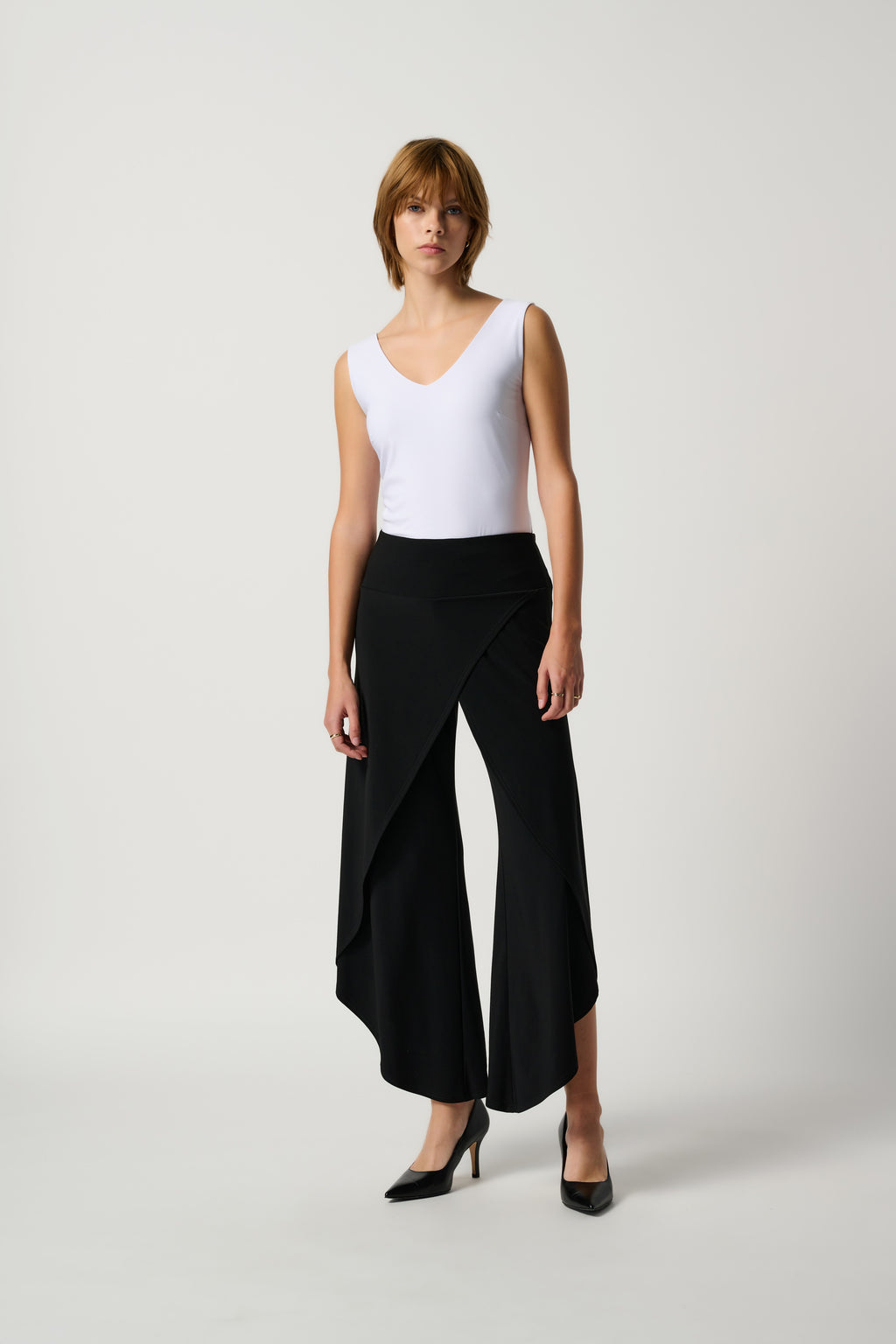 Joseph Ribkoff Black Classic Overlay Pant