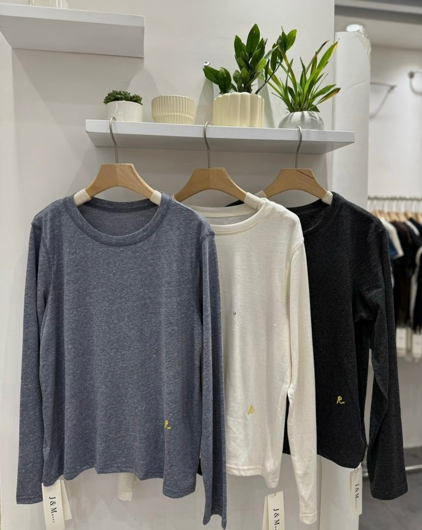Classic Long-Sleeve Cotton Tee