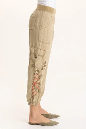 XCVI Embroidered Darri Jogger
