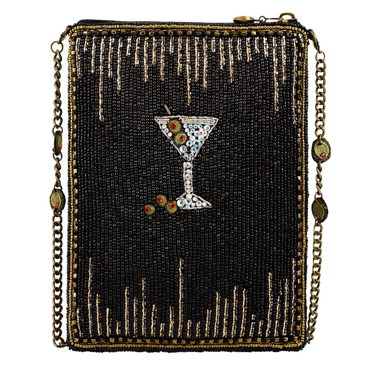 Mary Frances Sip Happens Mini Crossbody Bag