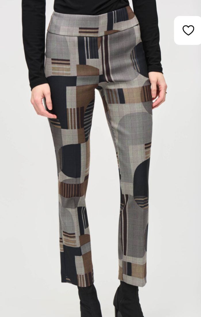 BOHEMIAN GEOMETRIC SLIM FIT TROUSERS