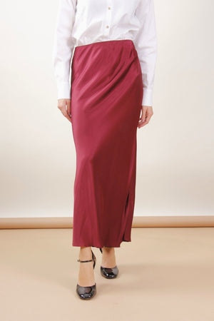 Bias Cut Midi Viscose Skirt