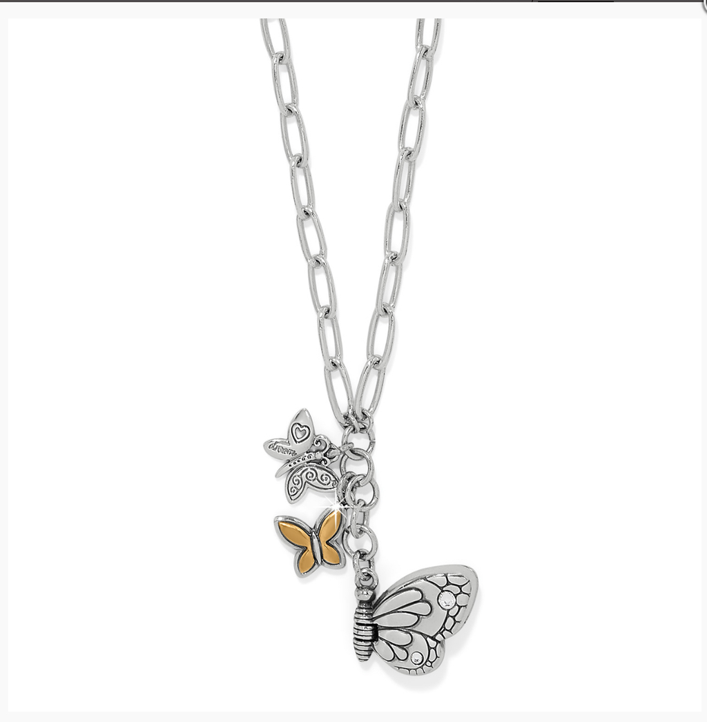 Brighton Forever Butterfly Locket Necklace