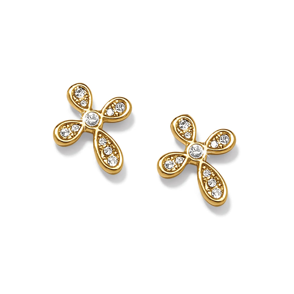 Brighton Enchanting Gold Cross Earring