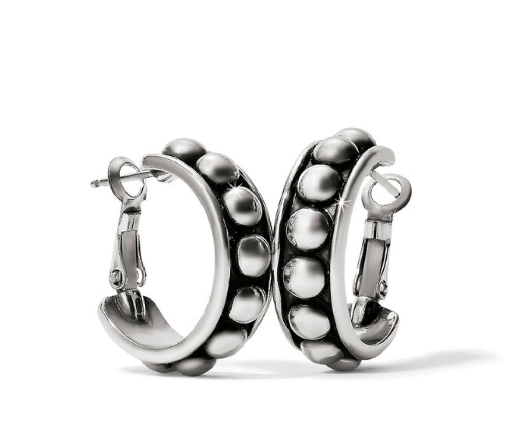 Brighton Pretty Tough Stud Medium Hoop Earrings JA9896