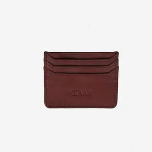 KEAA Leo Leather Cardholder Cognac