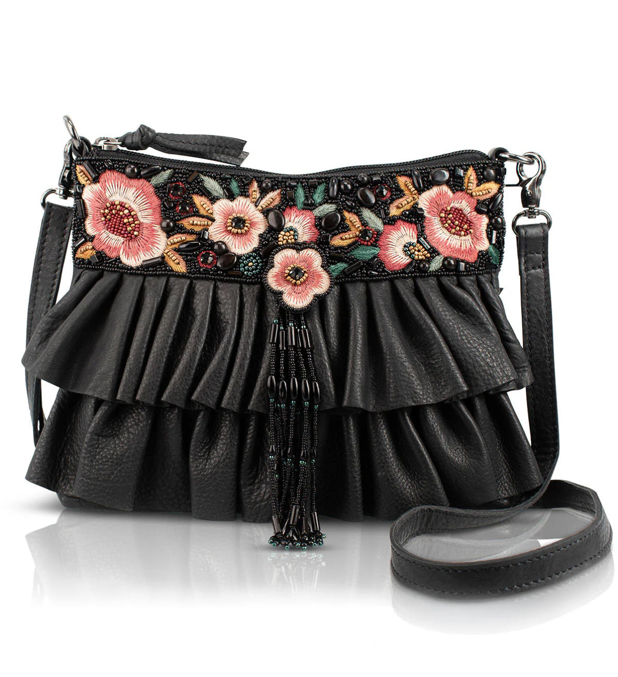 Mary Frances Floral Flair Shoulder Bag
