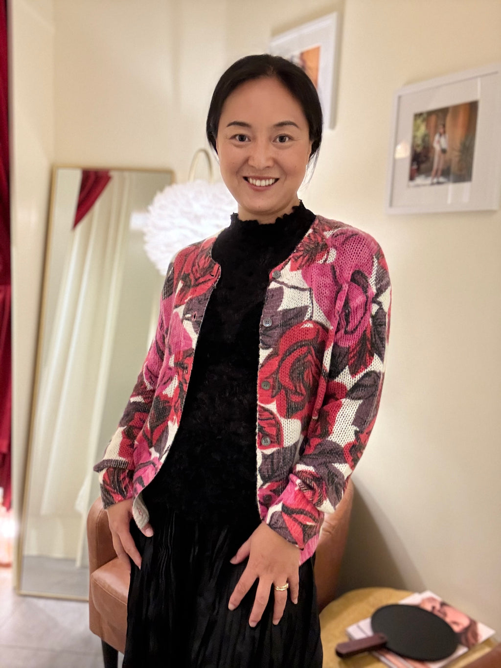 Rose Garden Cashmere Cardigan