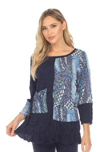 Carine Madison Top Crystal Swirl