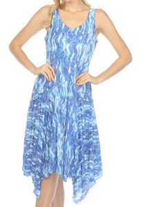 Carine Priscilla Dress Blue Print