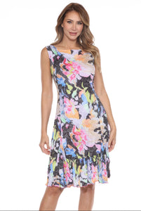Carine Veronica Dress - Floral Splash