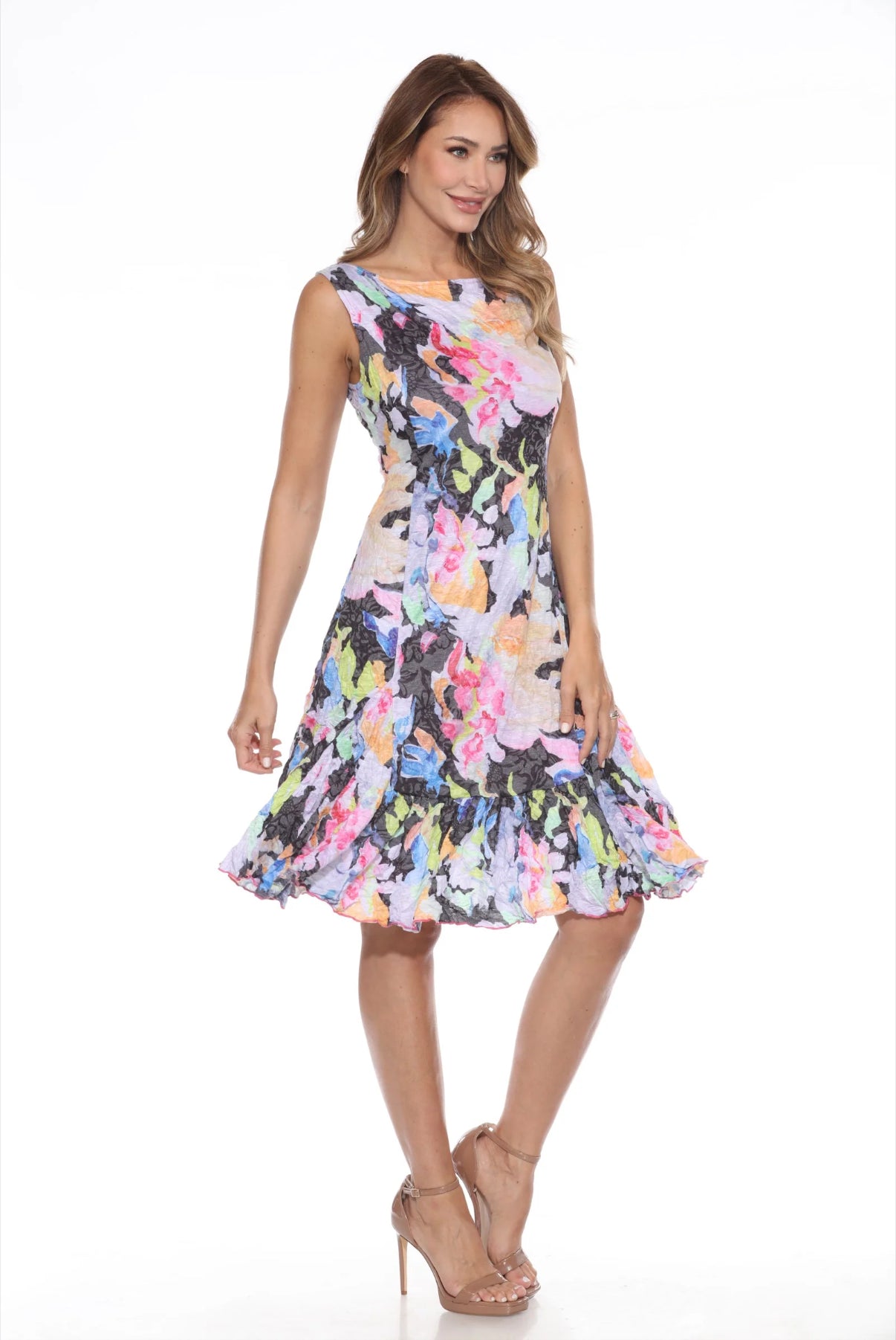 Carine Veronica Dress - Floral Splash A