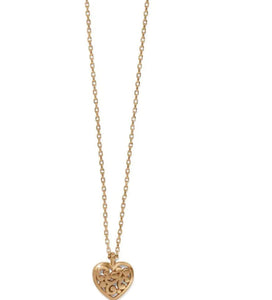 Contempo Heart Petite Necklace Gold Jm7527