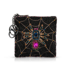 Mary Frances Crystal Web Coin Purse