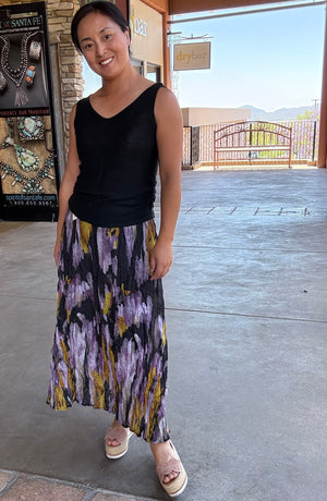 Ramie Twilight Petals Skirt