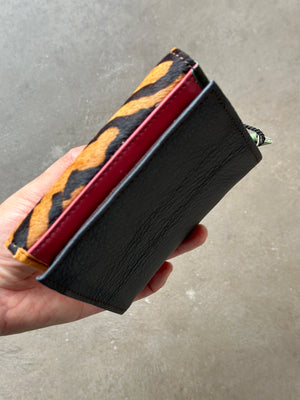 Soruka Rings Fur Print Leather Wallet