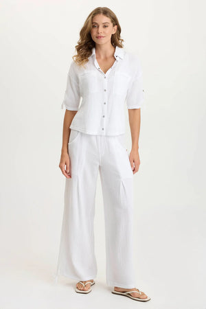 XCVI Maurice Snap Up Shirt