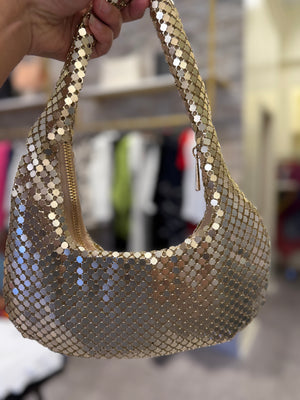 Disco Glam Mini Hobo Bag