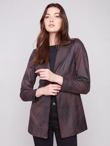 Charlie B Long Vintage Faux Suede Mocha