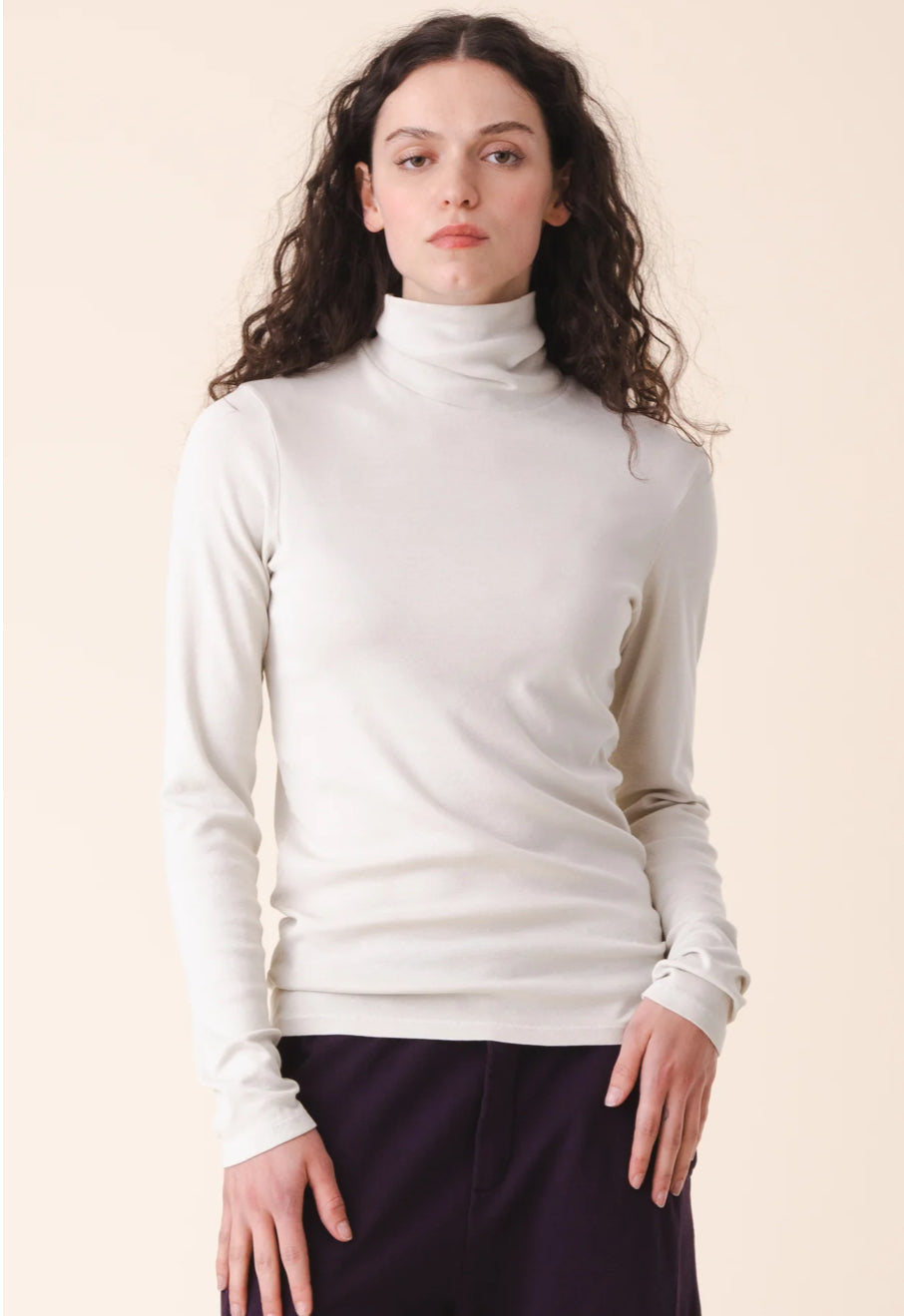 Prairie Underground Rib Turtleneck Oyster