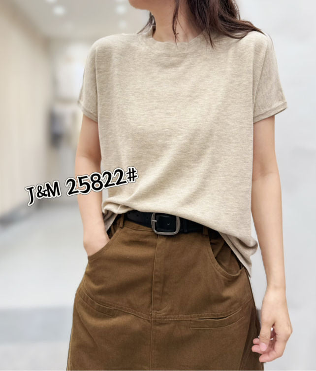 Classic Crewneck Wool Blend Tee