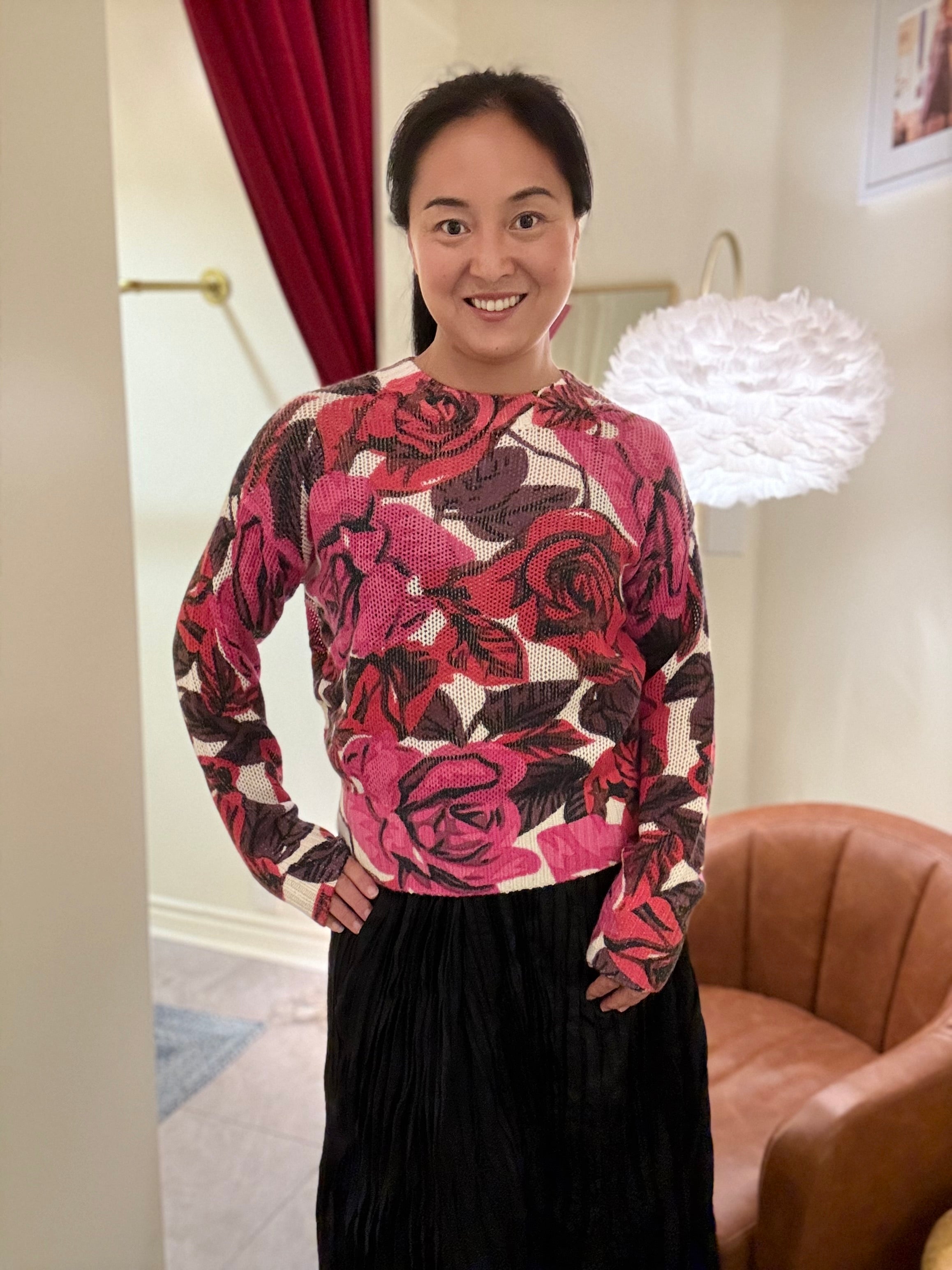 Rose Garden Cashmere Sweater