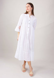 Brandy Eyelet Dress White