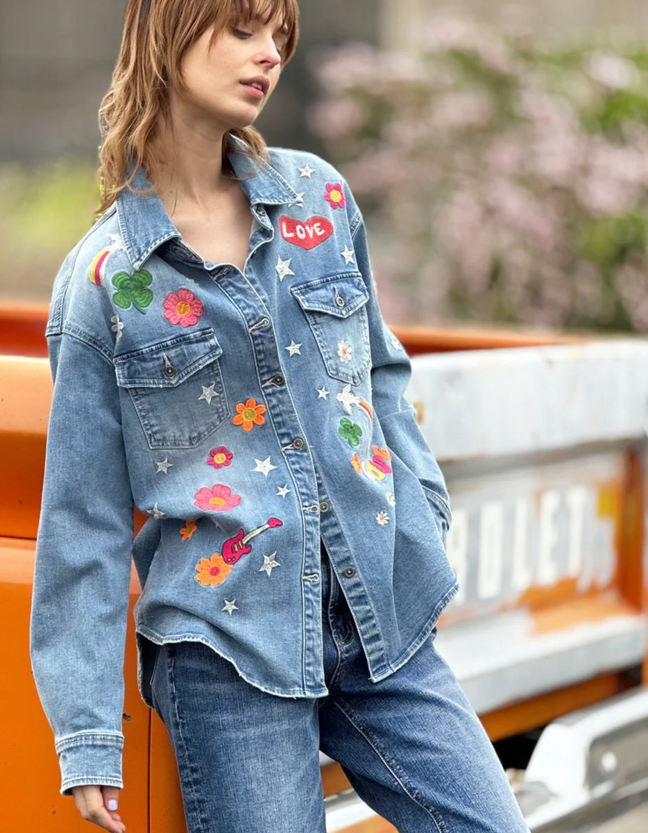 BILL Festival Denim Jacket Clutch