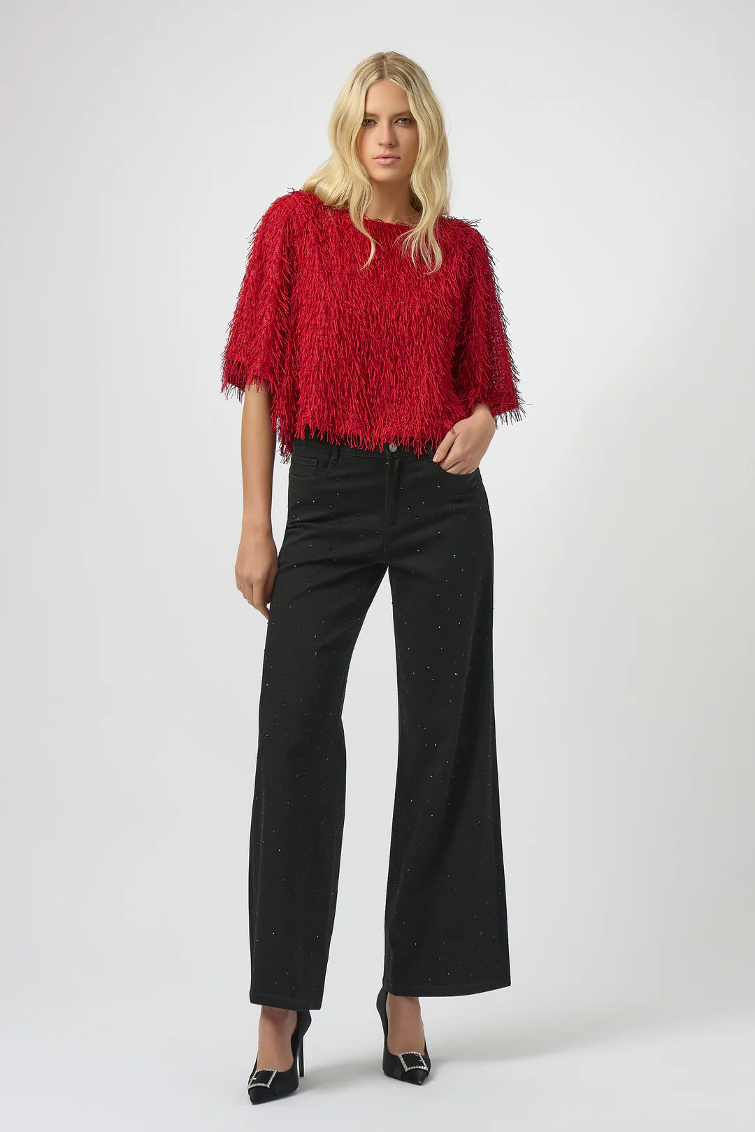 JOSEPH RIBKOFF TOP RED
