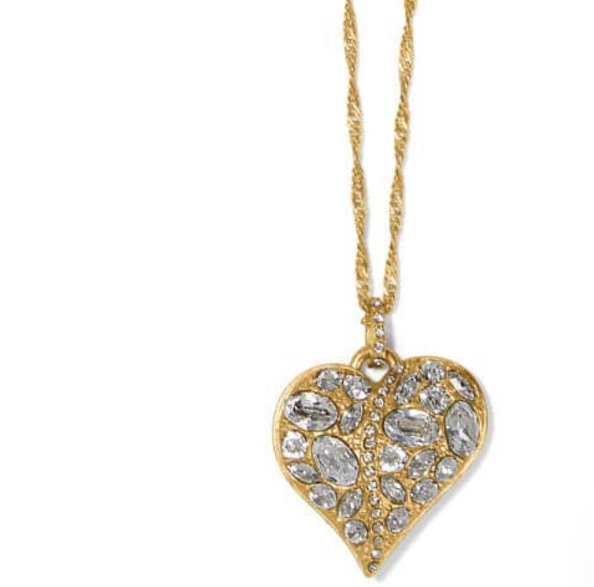 Turst Your Journey Golden Heart Necklace Jm7490