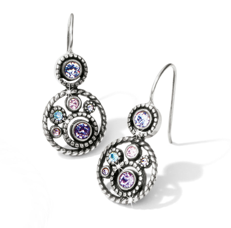 Brighton Halo French Wire Earrings Tanzanite 