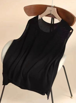 OUBE 313 LINEN TANK TOP