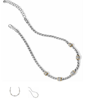 MERIDIAN NECKLACE  TWO TONE JN3480