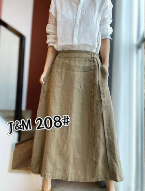 J&M 208 LINEN SKIRT