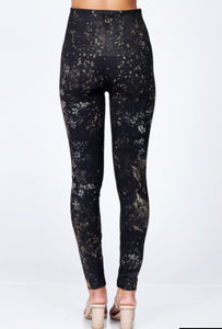 M.Rena Romantic Foliage Legging Pinot