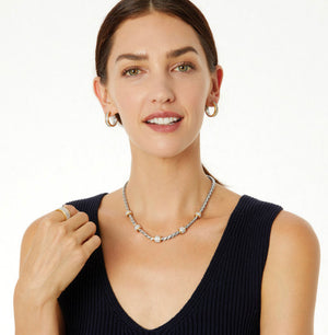 MERIDIAN NECKLACE  TWO TONE JN3480