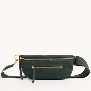 Hammitt Charles Crossbody Med Green Suede