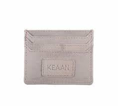 KEAA Leo Leather Cardholder Gray