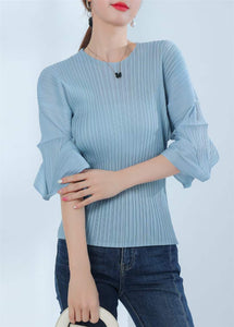 Crinkled Puff Sleeve Top