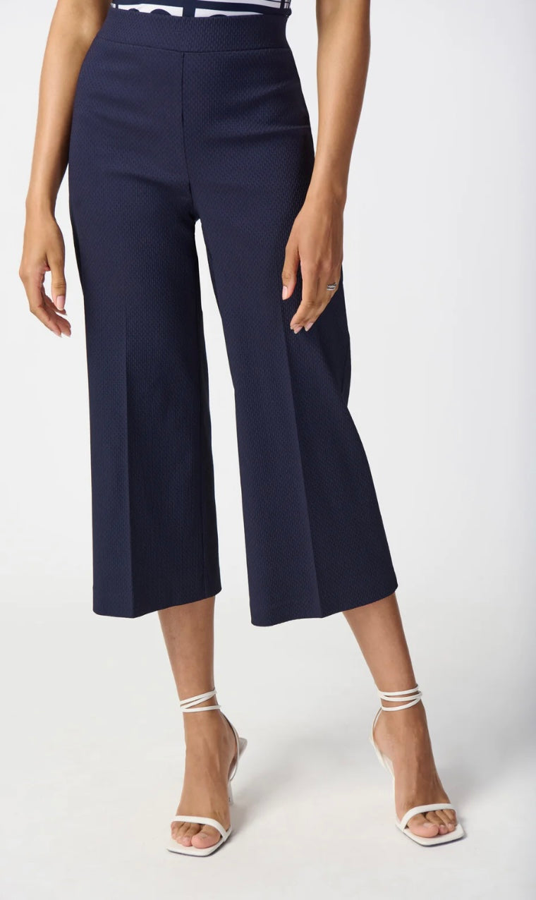 JOSEPH RIBKOFF CULOTTE PANTS MIDNIGHT BLUE 241273