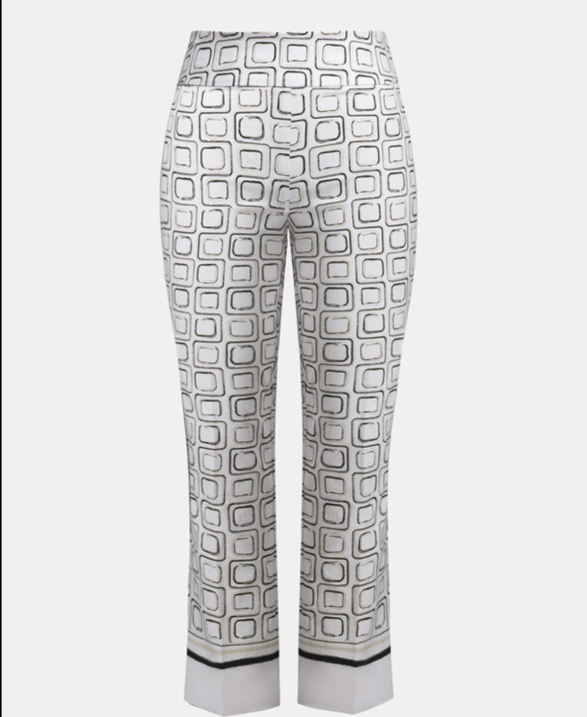 Joseph Ribkoff Geometric Mid-Rise Cropped Pants – Clutch
