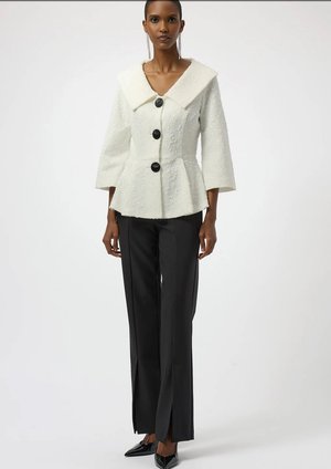 Joseph Ribkoff Sequined Bucle Peplum Jacket