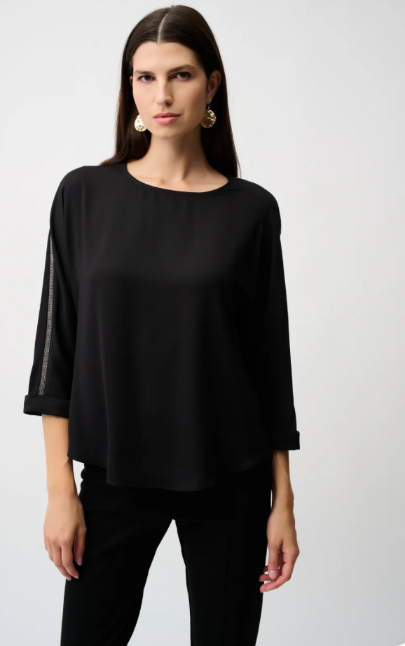 Joseph Ribkoff Soft Twill Boxy Top