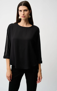 Joseph Ribkoff Soft Twill Boxy Top