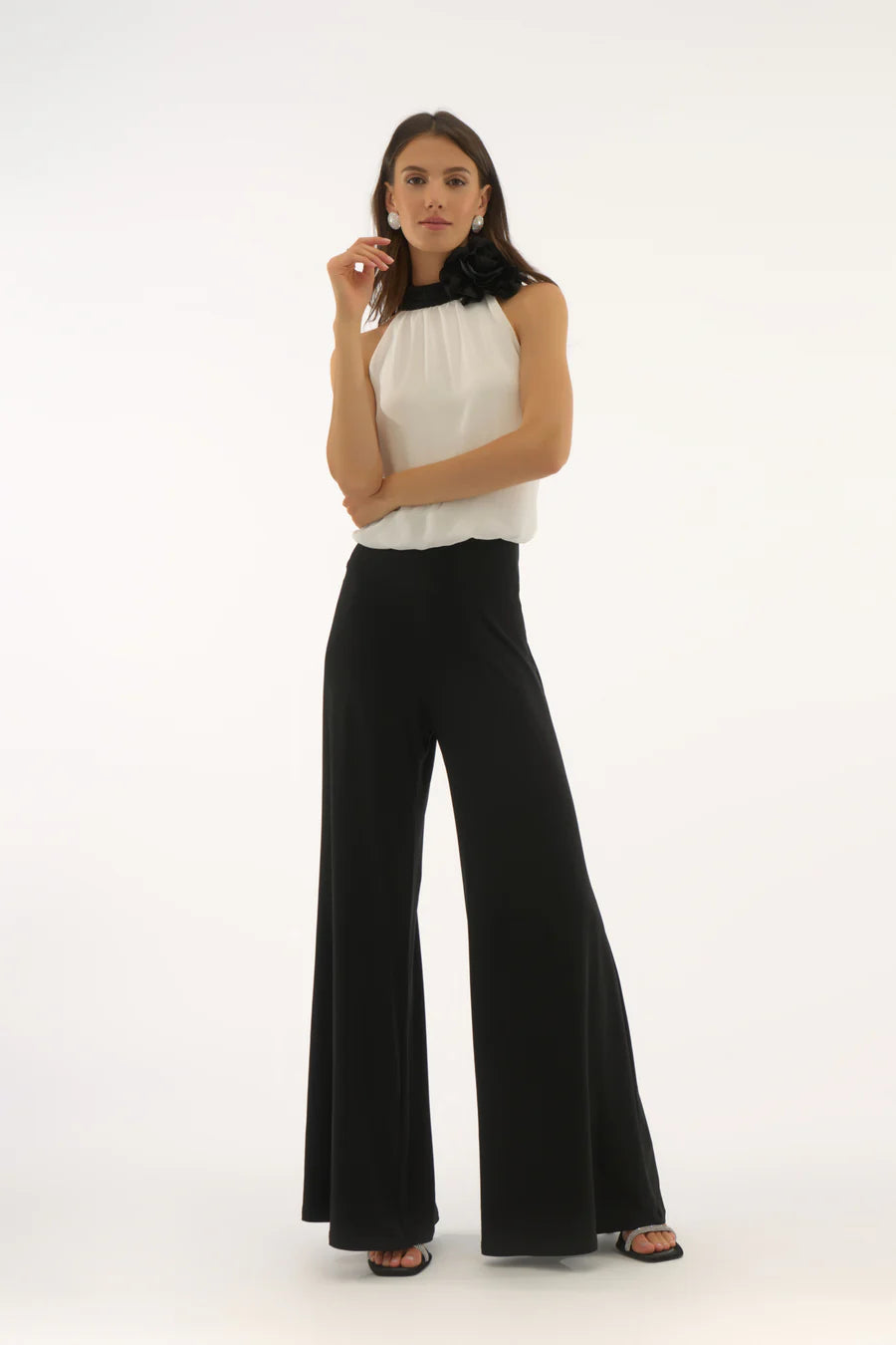 Joseph Ribkoff Black and White Jumpsuit