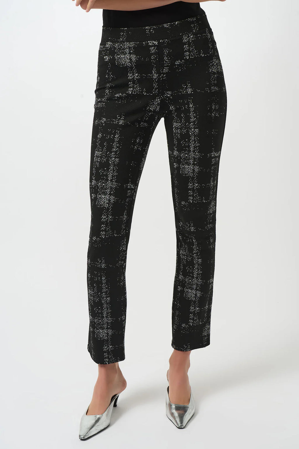 Joseph Ribkoff Plaid Ankle Length Trousers