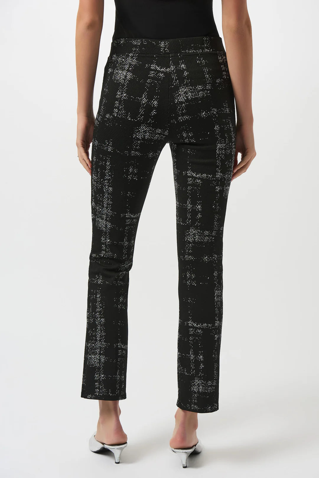 Joseph Ribkoff Plaid Ankle-Length Trousers
