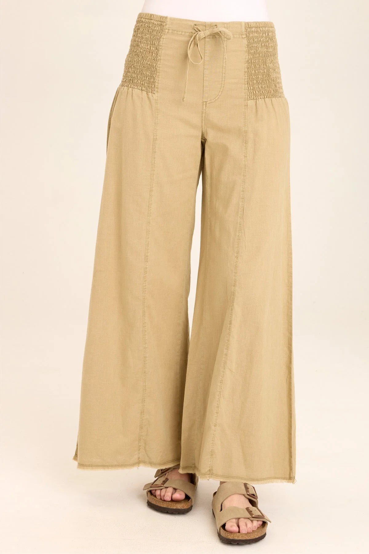 Kaj Wide Leg in Linwood Sands Pigment