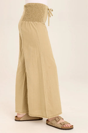 Kaj Wide Leg in Linwood Sands Pigment b
