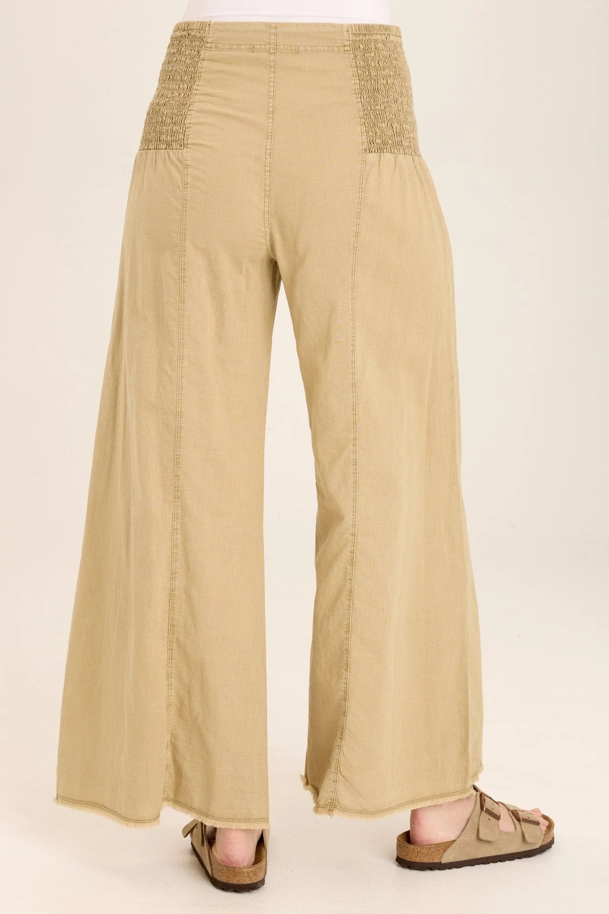 Kaj Wide Leg in Linwood Sands Pigment c